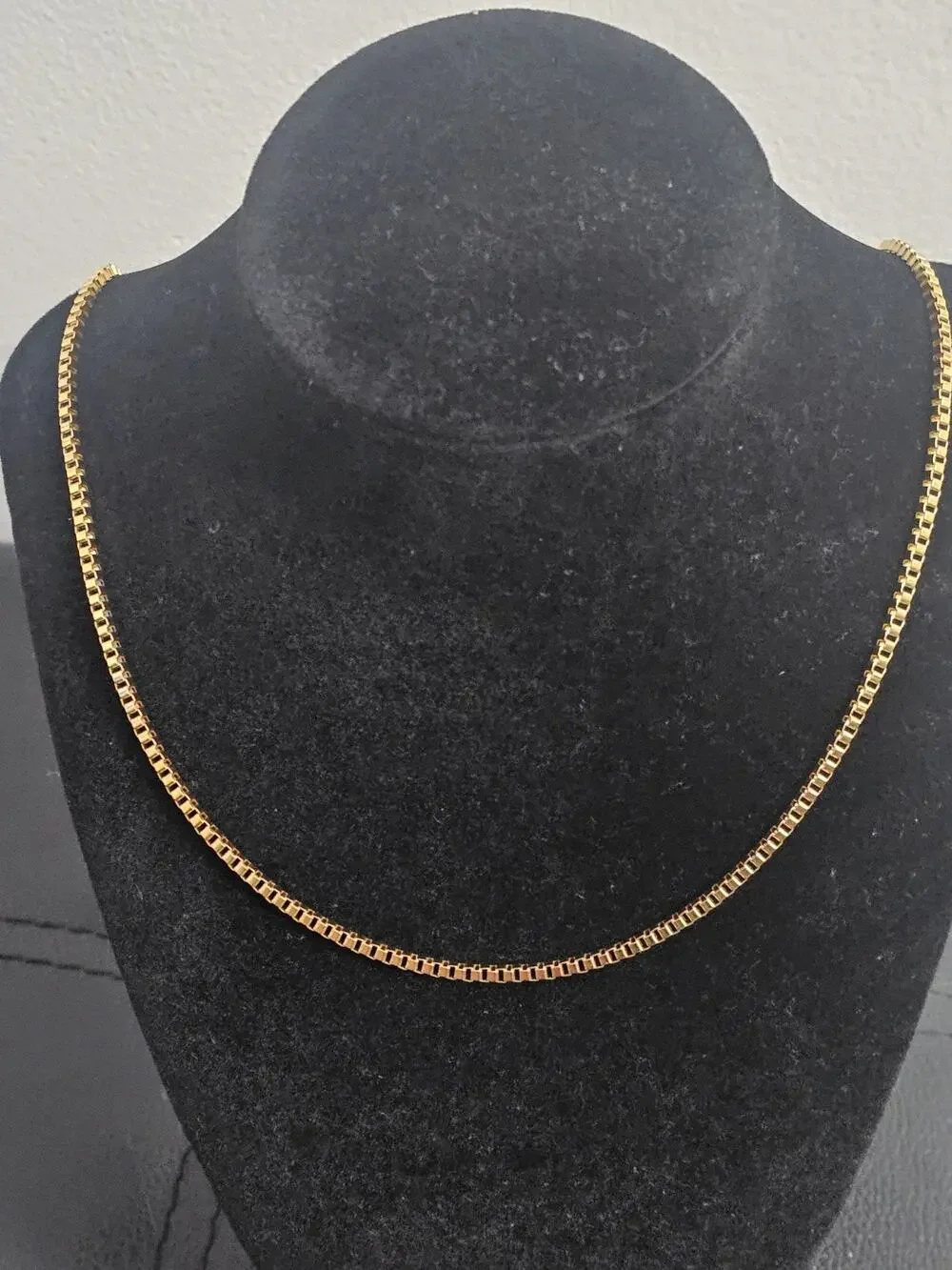 20in. Gold-Plated stainless Steel- 2mm box Chain